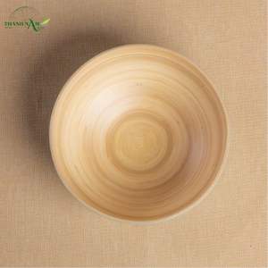 Country Spiral <b>Bamboo</b> Customized Disposable <b>Bowl</b> Handcrafted Eco-Friendly Non-Toxic Dishwasher Safe Serving Decorative Home - Product Image 4