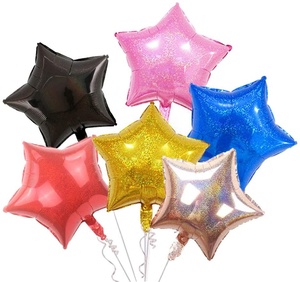 Ballons en aluminium en forme d'étoile de 18 pouces, certifiés CE, gonflables à l'hélium, pour mariage, anniversaire, décoration de fête - Vente chaude - Product Image 3