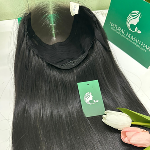 Perruques et extensions de cheveux vierges brutes alignées sur des cuticules Perruques humaines vietnamiennes Perruque de cheveux humains en dentelle originale Silky Wave - Product Image 4