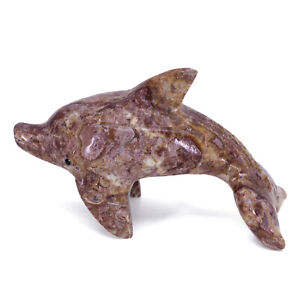 Escultura de Delfines de Ónix Premium, Figura Decorativa Hecha a Mano, Adorno de Piedra Natural para Mesa de Hogar u Oficina, Regalo - Product Image 5