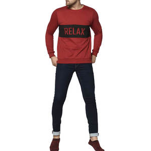 Sweatshirts d'hiver pour hommes OEM Nouveau design à la mode Vêtements d'extérieur Polyester/coton teint en tissu à bas prix - Product Image 4