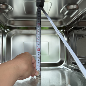 เตาอบไฟฟ้าสีเงินขาวขนาด 42 ลิตร รุ่นฮอตสต็อก สำหรับใช้ในบ้าน ใช้งานง่าย เหมาะสำหรับครัวเรือน โรงแรม ทำอาหาร เตาอบไมโครเวฟ รุ่นภาษาอังกฤษ - Product Image 5