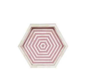 Plateau de service rond à la main avec incrustation Plateau en MDF en résine nacrée le plus populaire - Product Image 2