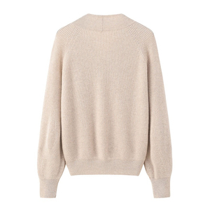 Pull décontracté pour femme avec logo personnalisé, tricoté respirant, automne-hiver, vente en gros, populaire - Product Image 2