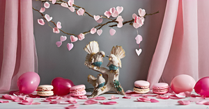 Statue d'oiseau en résine créative moderne pour la décoration intérieure de la maison et de la pelouse Statue d'oiseau de jardin de sérénade printanière faite à la main pour les mariages - Product Image 5