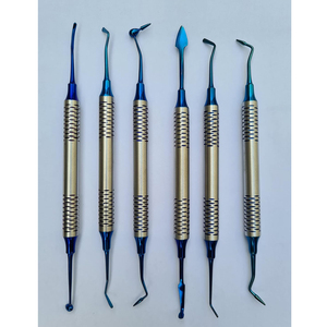 Instrumentos de llenado compuesto recubiertos de titanio, juego Dental, instrumentos quirúrgicos, herramienta restauradora de llenado de plástico compuesto de amalgama - Product Image 4