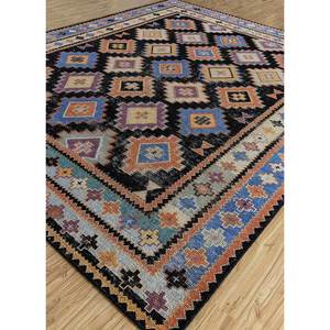 Erbe PKWL-5152 Hand Knotted Wool <b>Rug</b> Geometric Abstract <b>Boho</b> Style Rectangular for Home Hallway Rectangle Living Room Carpet - Product Image 2