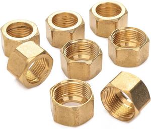 Connecteur à compression en laiton avec écrou de capuchon pour applications de systèmes de tubes de réfrigération, fourni par l'usine - Product Image 6