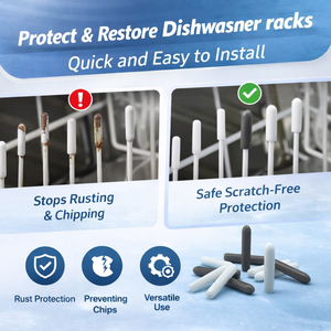 Capuchons universels en silicone pour griffes de lave-vaisselle, protections antidérapantes pour pointes de griffes, anti-rouille, gris - Product Image 6