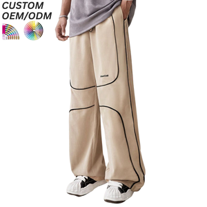 Pantalon décontracté ample pour homme grande taille, imprimé, en coton respirant, infroissable, avec logo personnalisé, support OEM ODM pour la vente en gros - Product Image 5