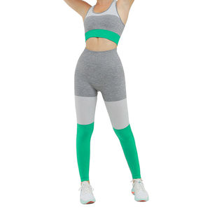 Venta al por mayor Jogging Gym Wear Leggings de compresión de cintura alta Levantamiento de glúteos Pantalones de yoga Push Up para damas Leggings estampados Mujeres - Product Image 2