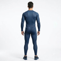 Ensemble de vêtements de sport unisexe pour la course à pied et la gym, haute qualité, compression, sous-vêtement technique, Spandex/Polyester, UPF50+, séchage rapide