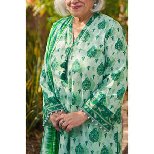 Conjunto de traje de 3 piezas estampado para mujer con dupatta, colección CL-62020 B - Product Image 2