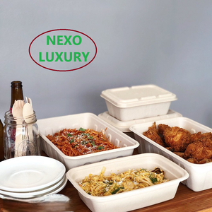 32 oz Eco-Friendly Disposable Food Container Antileak Lid Waterproof Sugarcane <b>Pulp</b> Lightweight Biodegradable - Product Image 5