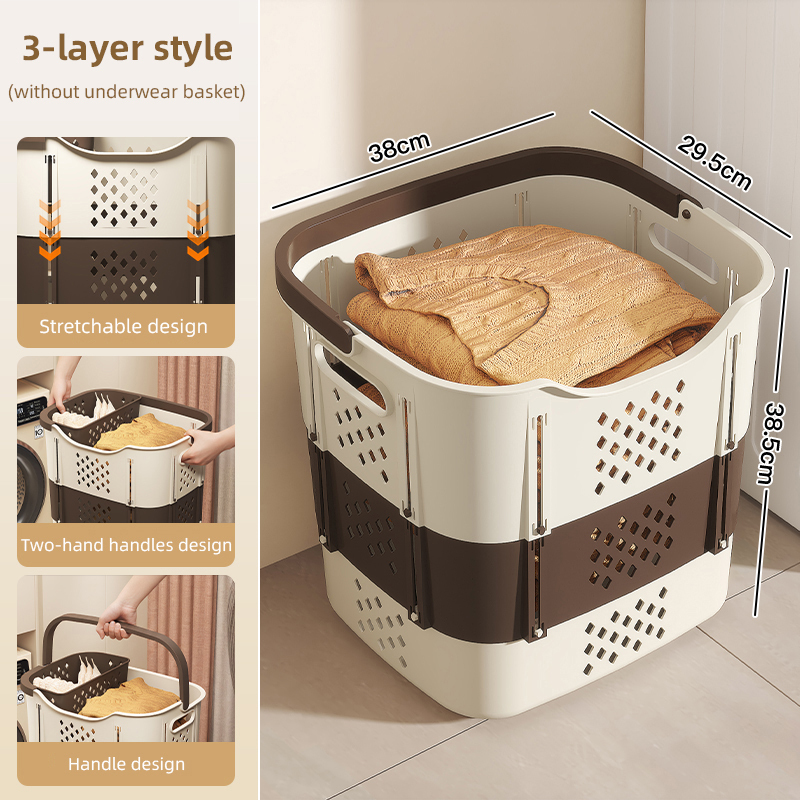 3-Tier Expandable Laundry Basket