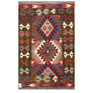 Tapis Kilim d'Afghanistan Maimana 124 X 79 cm - Product Image 1