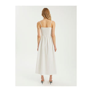 Vestido PAMUK KARIIM con Botones Decorativos y Detalle Colgante, Sin Forro, Muy Colorido - Product Image 2