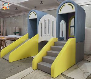 من Wejoy ملعب داخلي صغير للرعاية النهارية للأطفال مع منطقة لعب ناعمة للأطفال معدات متسلقة أطفال مجموعات خشبية للعب للبيع - Product Image 5