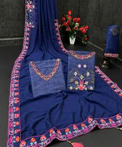 Sarees imprimés géométriques en gros: rehaussez votre garde-robe avec la fabrication en gros de sarees Surat - Product Image 3