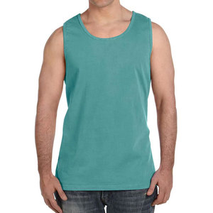 Débardeurs respirants bleu ciel pour hommes avec logo personnalisé - Product Image 4