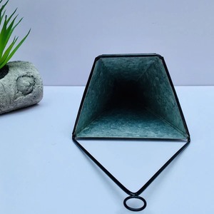 Macetero colgante de Metal para decoración de pared, semicónico, estilo granja, para el hogar - Product Image 4