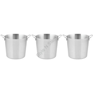 Seau à glace en acier inoxydable avec poignée - Product Image 2