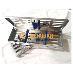 Jeu de 5 plateaux dentaires OEM disponibles Plateaux de stérilisation manuels en alliage d'aluminium Vernis terne complet personnalisé - Product Image 3