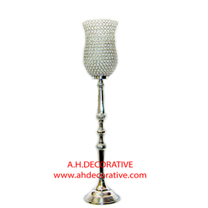 Candle Holder Centerpiece with Crystal <b>Globe</b> Unique Design Wedding & Christmas <b>Lighting</b> Decoration Shiny Handmade Candle Holder - Product Image 4