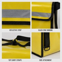 Sac à dos isotherme personnalisé pour la livraison de nourriture, sac de messagerie imperméable pour les motards