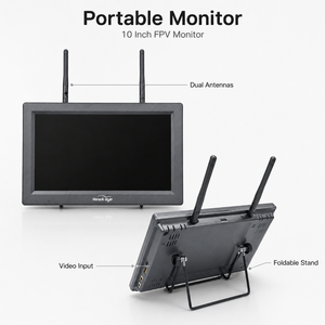 Monitor FPV Hawk Eye Little Pilot Captain de 10 Pulgadas, Pantalla con Receptor Dual 4.9G 5.8G para Dron RC - Product Image 3