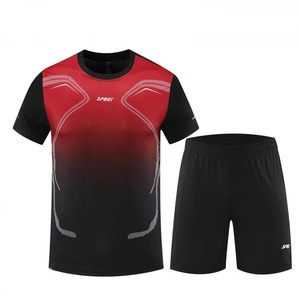Uniforme de fútbol de moda para hombre al por mayor, camiseta de fútbol con pantalones cortos, traje deportivo sólido, entrenamiento, secado rápido, transpirable - Product Image 3