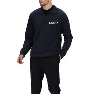 Sweat-shirt pour homme à coupe décontractée, manches longues, tissu respirant et réglable, col rabattu, service OEM, prix de gros - Product Image 1