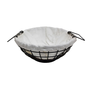 Classic Decorative Iron Cloth <b>Storage</b> <b>Basket</b> in Round Shape Peach Finished for Tabletop & Kitchen Fruit <b>Storage</b> <b>Basket</b> - Product Image 6