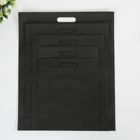 Sac écologique plat non tissé, imperméable, résistant aux déchirures, avec poignée en D, pour magasin de détail, épicerie, vêtements, emballage cadeau