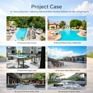 Set di Divani da <span class=keywords><strong>Esterno</strong></span> Moderni in Corda Intrecciata con Telaio in <span class=keywords><strong>Alluminio</strong></span>, Impermeabili e Personalizzabili per Cortili e Hotel - Product Image 6