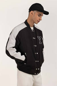 Veste universitaire classique pour hommes Letterman Baseball Bomber College Style vêtements d'extérieur chauds col vers le bas avec bouton - Product Image 5