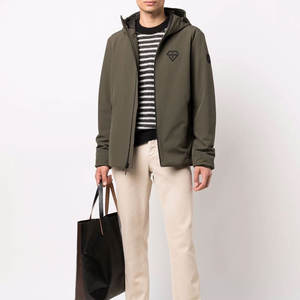 Men's Breathable <b>Waterproof</b> Windproof Softshell <b>Jacket</b> Warm Stand Collar Winter Outdoor <b>Thin</b> Wear Resistant 100% Polyester - Product Image 2