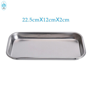 Bandeja médica de acero inoxidable para uso Dental, herramientas de placa cuadrada, instrumento de operación, placa de tratamiento quirúrgico - Product Image 6