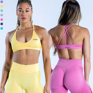 Ensemble de yoga sans couture de haute qualité pour femmes, vêtements de sport pour la salle de sport, vêtements de sport, tenue de yoga extensible, vente en gros d'usine OEM - Product Image 1
