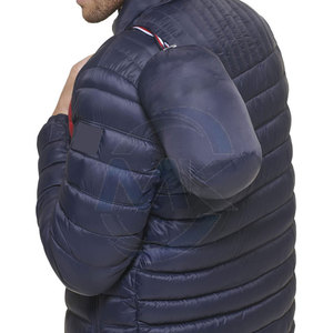 Blousons matelassés en laine pour hommes, style personnalisé, avec col montant, coupe-vent et respirants, écologiques, manches longues, pour la vente d'hiver - Product Image 6
