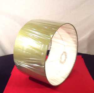 Abat-jour en tissu de cuivre de plafonnier de concepteur de tambour contemporain moderne pour des couvertures et des abat-jour de lampe - Product Image 3