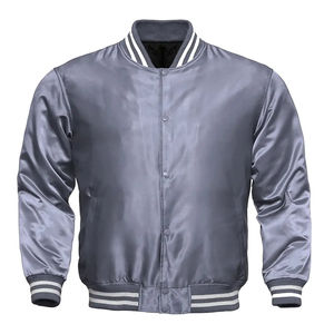 2025 Custom Embroidery Logo Satin Varsity Bomber <b>Jacket</b> Custom Made Woman Winter Wear Bomber <b>Jacket</b> for Women's Satin <b>Jackets</b> - Product Image 3