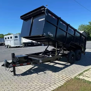 Remorque à benne basculante à 4 roues de 8 tonnes à vente chaude avec benne hydraulique pour utilisation agricole Composants d'engrenage/moteur/essieu Neuf - Product Image 1