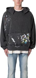 เสื้อฮู้ดผ้าคอตตอนโอเวอร์ไซส์สำหรับผู้ชายเสื้อฮู้ดน้ำหนักสะพายไหล่แบบปรับแต่งได้สำหรับฤดูใบไม้ร่วงและ100% - Product Image 4