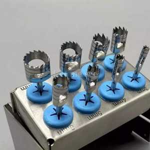 Kit de forets manuels pour implants dentaires Astrin Surgical de haute qualité, 8 pièces, en acier inoxydable, pour l'extraction osseuse - Product Image 3