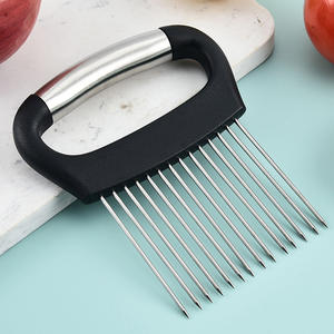 Cortador manual <span class=keywords><strong>de</strong></span> verduras y frutas <span class=keywords><strong>de</strong></span> acero inoxidable con tenedor <span class=keywords><strong>de</strong></span> aguja fija Mango <span class=keywords><strong>de</strong></span> plástico Asistente <span class=keywords><strong>de</strong></span> corte <span class=keywords><strong>de</strong></span> rebanadas <span class=keywords><strong>de</strong></span> cebolla - Product Image 3