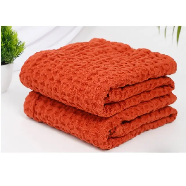 Red Color Ultra Soft Absorbent Microfiber Cleaning Cloth Dish Towel fast drying towel for Cooking Factory Price Linen Restaurant