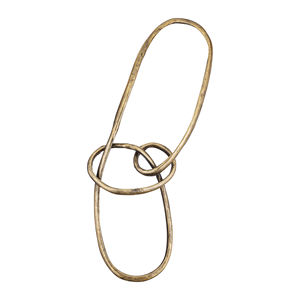 Haute qualité métal coulé noeud décoration murale ovale Statue artisanat élégant panneau mural Sculpture pour la décoration intérieure salon Art - Product Image 1