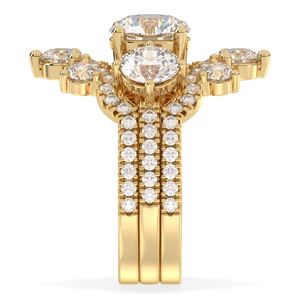 REYES Luxury Jewelry Classic 925 Sterling Silver GRA Certified Moissanite Engagement Solitaire <b>Rings</b> <b>For</b> <b>Women</b> Anniversary Gifts - Product Image 5