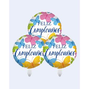 Globos de Fiesta con Diseño de Feliz Cumpleaños, 24 cm, Paquete de 12 Unidades - Product Image 3